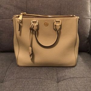 Tory Burch Double Zip Robinson Tote